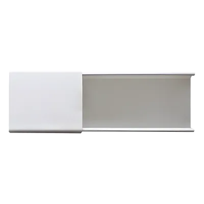 Canaleta de PVC / 48 x 16 mm / 2.5 m (8.2 ft) / Auto-extinguible / Sin División / 2 Vías de Presión