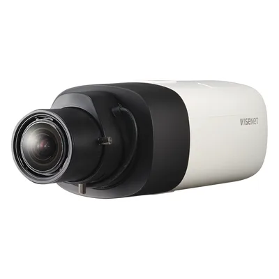 Cámara de red tipo box / 2 MP / WDR 150 dB / H.265 & WiseStream II / Estabilización digital / Detección facial / Doble microSD 512 GB