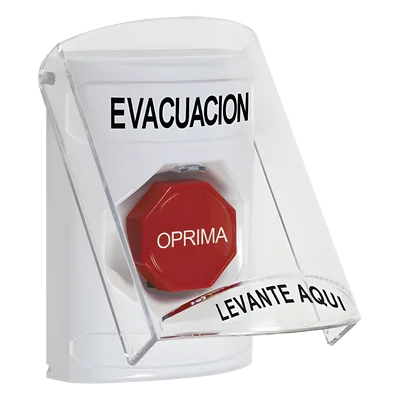 Botón de Evacuación / Restablecimiento con Llave / Tapa de Policarbonato / UL/cUL/ADA / NEMA 3R / -40°C a 121°C