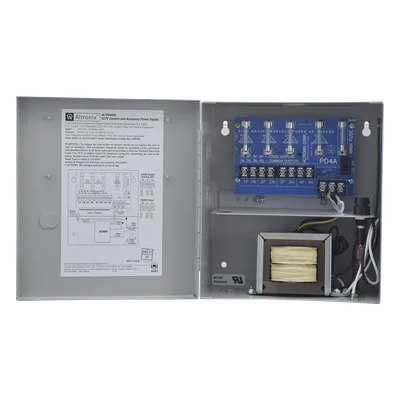 Fuente de Poder CCTV / 4 Salidas / 24 Vca @ 3.5 A o 28 Vca @ 3 A / 115 Vca / NEMA 1