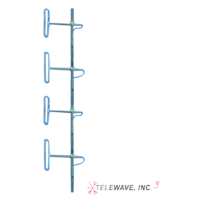 Antena Base VHF / 4 Dipolos / 138-174 MHz / Ganancia 6-9 dB / 16.2 x 3 ft / Resistencia Viento 281 km/h
