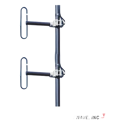 Antena Base UHF / 2 Dipolos / 406-512 MHz / 500 W / 3-6 dBd / 78.7 x 30.48 cm (31 x 12 in)