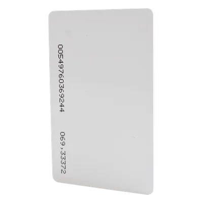 Tarjeta de Proximidad / Formato ISO Delgada / 26 Bits / 125 kHz / Rango -35 a 65 °C / Impresión Doble Cara