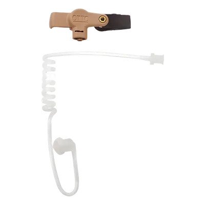 Adaptador de Audio / Transductor de Voz Integrado / Compatible Auriculares y Earphones / Diseño Ergonómico Beige