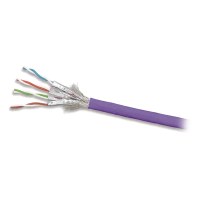 Cable S/FTP / Cat 7A / 4 Pares / 305 m (1000 ft) / Blindaje Doble / LS0H / 75°C / PoE