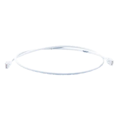 Patch Cord Modular Cat6 UTP / CM-LS0H / 0.91m (3 Pies) / 26AWG / 5.3mm OD / Blanco / Bulk