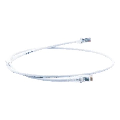 Patch Cord Modular Cat6 UTP / CM-LS0H / 0.91m (3 Pies) / 26AWG / 5.3mm OD / Blanco / Bulk