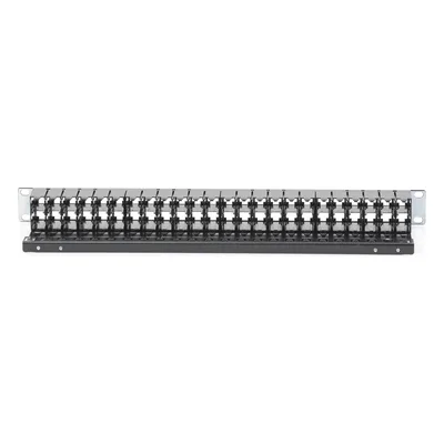 Patch Panel / 48 Puertos / Cat 6A Blindado / Plano / 1UR / Acero 18 Gauge
