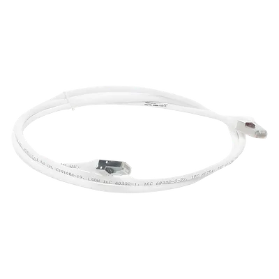 Patch Cord Cat6A S/FTP / 1.5m (5ft) / Blindado 360° / CM/LS0H / Alta Densidad / Blanco