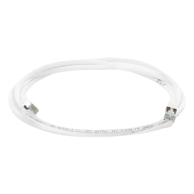 Patch Cord Cat6A S/FTP / 1.5m (5ft) / Blindado 360° / CM/LS0H / Alta Densidad / Blanco