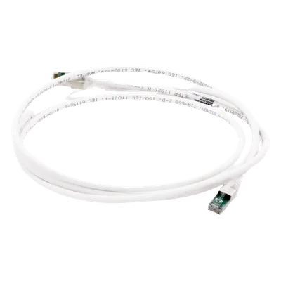 Patch Cord Cat6A S/FTP / 2.13 m (7 ft) / CM/LS0H / Blindaje S/FTP / PCB Interno / UL2043 / Blanco