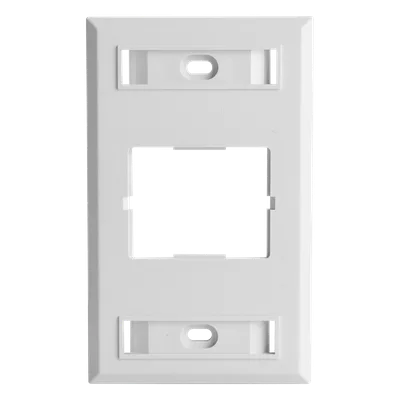 Placa de Pared CT, Para un Acoplador, Color Blanco, Versión Bulk (Sin Empaque Individual)