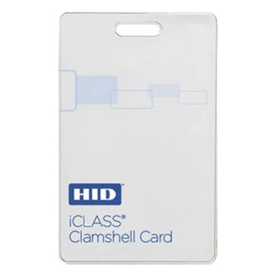 Tarjeta de Proximidad iClass / 2 kbit Memoria / Formato H10301 26-bit / Código de Sitio 0-255 / Numeración 0-65535 / Diseño Clamshell