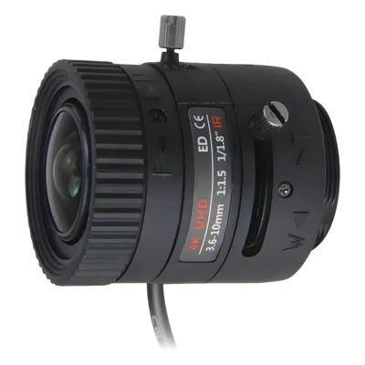 Lente Varifocal / 3.6-10 mm / 4K / Iris Automático DC / Día/Noche / Formato 1/1.8 / Apertura f/1.8
