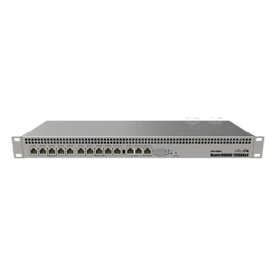 Router Rack / 13 Puertos Gigabit / Rendimiento 7.5 Gbps / CPU 4 Núcleos 1.4 GHz / IPsec Hardware 2.2 Gbps / Fuente Redundante / Licencia Nivel 6