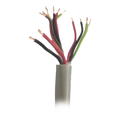 Bobina de Cable / 500 m (1640 pies) / 12 Conductores / 5 Pares Calibre 22 + 1 Par Calibre 18 / Gris / Intemperie / Control de Acceso y Alarmas