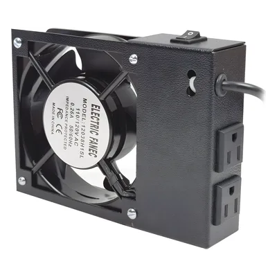 Ventilador para Gabinete de Pared / 110 VCA / 38 CFM / 2 Tomas de Corriente / 171x41x127 mm / 6.7x1.6x5.0 pulgadas