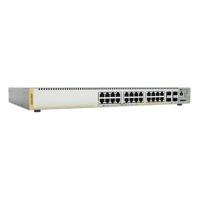Switch PoE+ Administrable / 24 Puertos Gigabit / 4 SFP / 370 W / Capa 3 / 41.7 Mpps