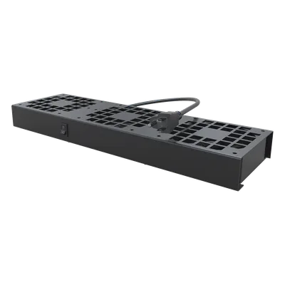 Kit de Ventiladores para Gabinete de Piso / 110 Vca / 12 x 12 cm / 1.56 ft Cable / Acero Calibre 18