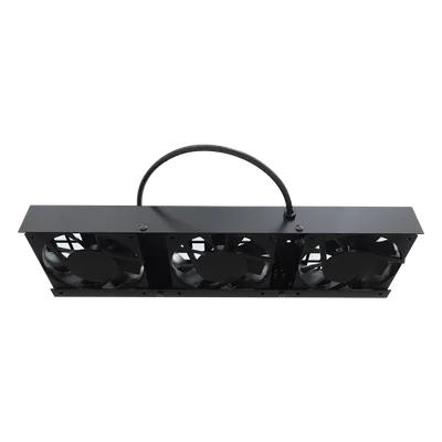 Kit de Ventiladores para Gabinete de Piso / 110 Vca / 12 x 12 cm / 1.56 ft Cable / Acero Calibre 18