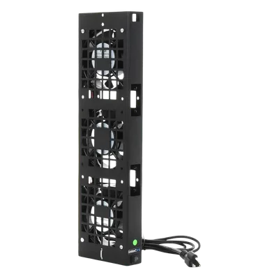 Kit de Ventiladores para Gabinete de Piso / 110 Vca / 12 x 12 cm / 1.56 ft Cable / Acero Calibre 18