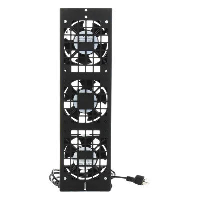 Kit de Ventiladores para Gabinete de Piso / 110 Vca / 12 x 12 cm / 1.56 ft Cable / Acero Calibre 18