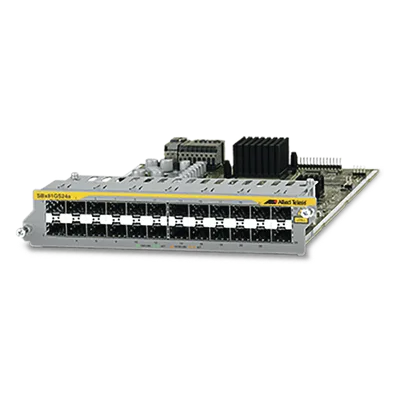 Tarjeta de línea Ethernet / 24 puertos SFP 100/1000X / 48 Gbps switching / 36 Mpps forwarding / 8.1 x 12.3 x 1.6 in