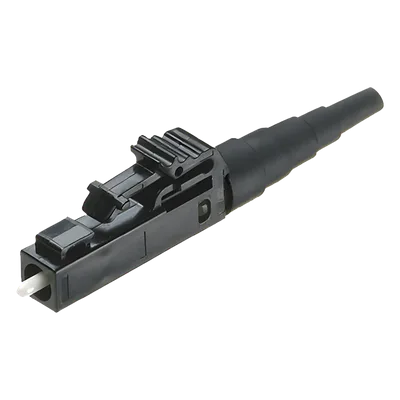 Conector de Fibra Óptica / LC Simplex / Multimodo OM2/OM3/OM4 / Pulido en Campo / 0.1 dB / Negro