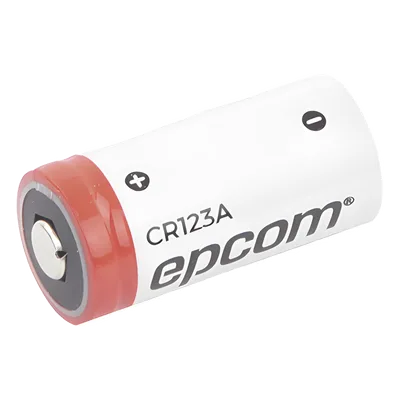 Batería de Litio CR123A / 3V / 1300 mAh / No Recargable / Acero Inoxidable / Operación -40°C a +60°C