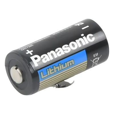 Batería de litio PANASONIC / 3 Vcc /1,550 mAh / Aplicación en transmisores de alarma inalámbricos