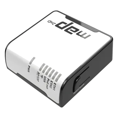 Punto de Acceso / 2 Puertos Fast Ethernet / WiFi 2.4 GHz 802.11 b/g/n / PoE Pasivo / MicroUSB 3G/4G / 2.23 x 2.23 x 0.75 pulgadas