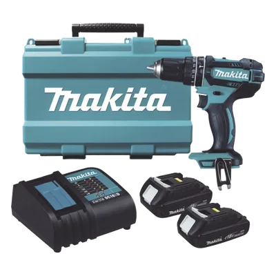 Rotomartillo/Taladro Inalámbrico (1/2") de 1,900 RPM, 18Vcc, Torque 62 N.m (Incluye 2 Baterías y Cargardor).