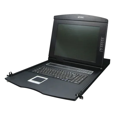 Consola KVM LCD / 17 Pulgadas / 8 Puertos VGA / Resolución 1280x1024 / Rack 1U / Cascada hasta 64 Servidores