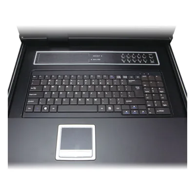 Consola KVM LCD / 17 Pulgadas / 8 Puertos VGA / Resolución 1280x1024 / Rack 1U / Cascada hasta 64 Servidores