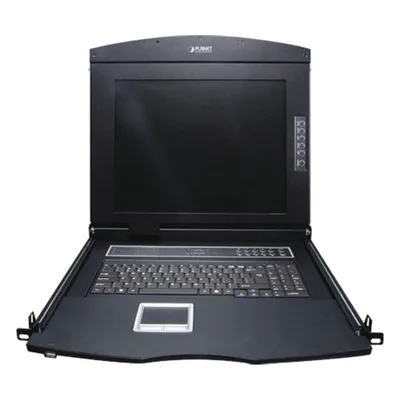 Consola KVM LCD / 17 Pulgadas / 8 Puertos VGA / Resolución 1280x1024 / Rack 1U / Cascada hasta 64 Servidores