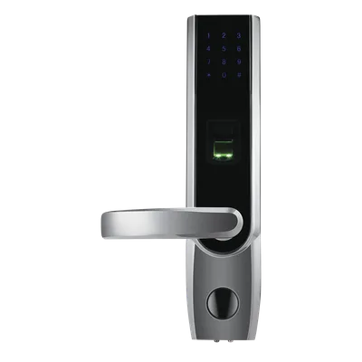 Cerradura autónoma izquierda bluetooth de huella digital, tarjeta de proximidad y contraseña / APP ZKSmarKey