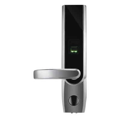 Cerradura autónoma izquierda bluetooth de huella digital, tarjeta de proximidad y contraseña / APP ZKSmarKey
