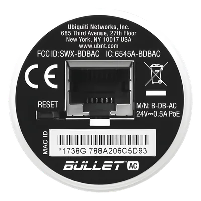 Radio Doble Banda / airMAX AC / 160 Mbps @ 2.4 GHz / 300 Mbps @ 5 GHz / PoE 24V / Gigabit / 6.23 x 1.81 in