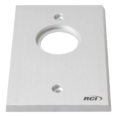 Placa para Interruptor / Aluminio Extruido 1/4' / Bordes Biselados / Anodizado Pulido / Compatible Cajas Estándar