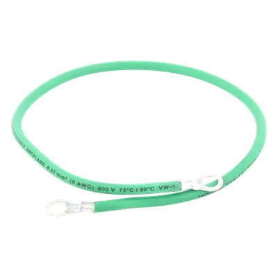 Jumper de Puesta a Tierra / 8 AWG / 50 cm / Ojo 5/16" / 1.64 pies