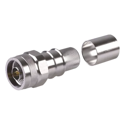 Conector Coaxial N Macho / Plegable / Pin Cautivo No Soldable / 50 Ohm / Para Cable LMR600, LP600