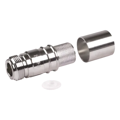 Conector Coaxial N Hembra / Plegable / Pin Cautivo Sin Soldadura / 50 Ohm / Para Cable LMR600-LP600