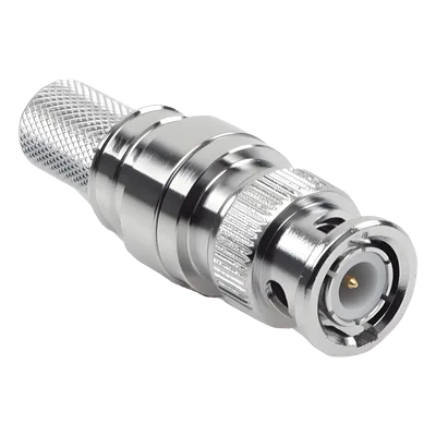 Conector BNC Macho Plegable con Pin Cautivo para Cables RG8 - LMR400