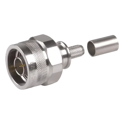 Conector Coaxial N Macho / Plegable / Pin Cautivo / VSWR 1.3 hasta 6 GHz / Para RG8X, LMR240