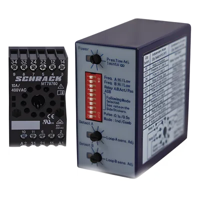 Sensor de Masa para Barreras / Doble Canal / 12-24 VAC/VCC / IP40 / -30 a 70°C / 2.5W / 76x38x76 mm / 0.25x0.125x0.25 ft