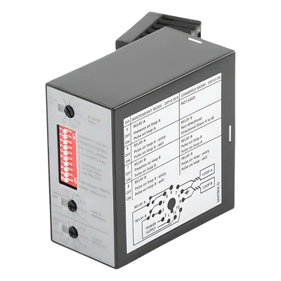 Sensor de Masa para Barreras / Doble Canal / 12-24 VAC/VCC / IP40 / -30 a 70°C / 2.5W / 76x38x76 mm / 0.25x0.125x0.25 ft