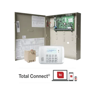 Panel de alarma serie VISTA / Módulo IP integrado para AlarmNet / Teclado alfanumérico 4 líneas / Receptor inalámbrico integrado / 2 particiones