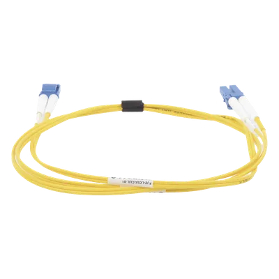 Jumper de Fibra Óptica Monomodo / LC/UPC Duplex / OFNR Riser / 1 Metro (3.28 Pies) / 10 Gigabit / XGLO