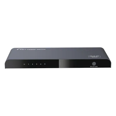 Switch Conmutador HDMI de 5 entradas a 1 salida / 4K @ 60Hz / HDMI 2.0 / HDCP 2.0 / HDMI 3D / Soporta audio estándar, DSD (Direct Stream Digital) y HD (HBR) / Diferentes modos de conmutación, Manual,