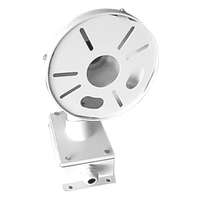 Montaje Universal de Pared / Cuello de Ganso Anti-Retorno / Caja de Conexiones Exterior / Carga 4.5 kg / Aluminio Blanco